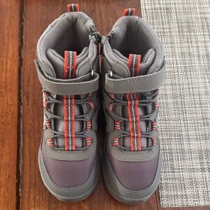 Kids Adventure Boots in Gray and Red